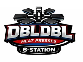 DBLDBL V6 Heat Press: High Speed, Six Station, Double Heat Press, Rotating, Automatic Pneumatic Heat Press (SIX STATIONS, each 16 inches x 20 inches) - dbldbl-v6.webp